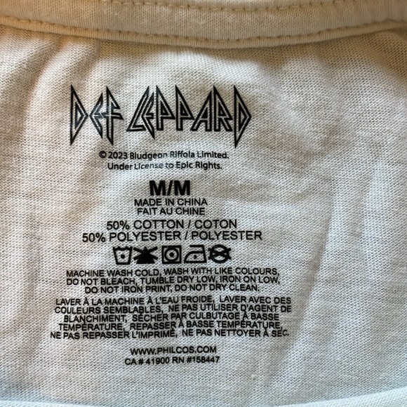 Def Leppard Baby Tee in Medium - Picture 2 of 7